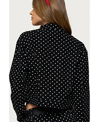 Edikted Women's Tabitha Polka Dot Jacket
