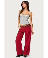 Edikted Women's Rhoda Contrast Polka Dot Tank Top