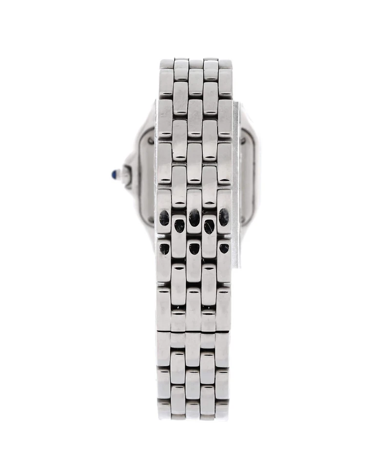 Pre-Owned Cartier Panthere de Cartier Quartz Watch in White Gold with Diamond Bezel 22mm