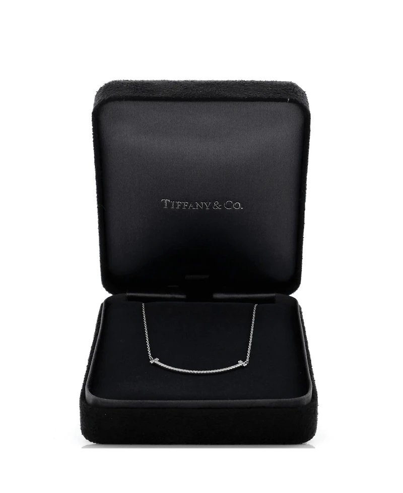 Pre-Owned Tiffany & Co T Smile Pendant Necklace