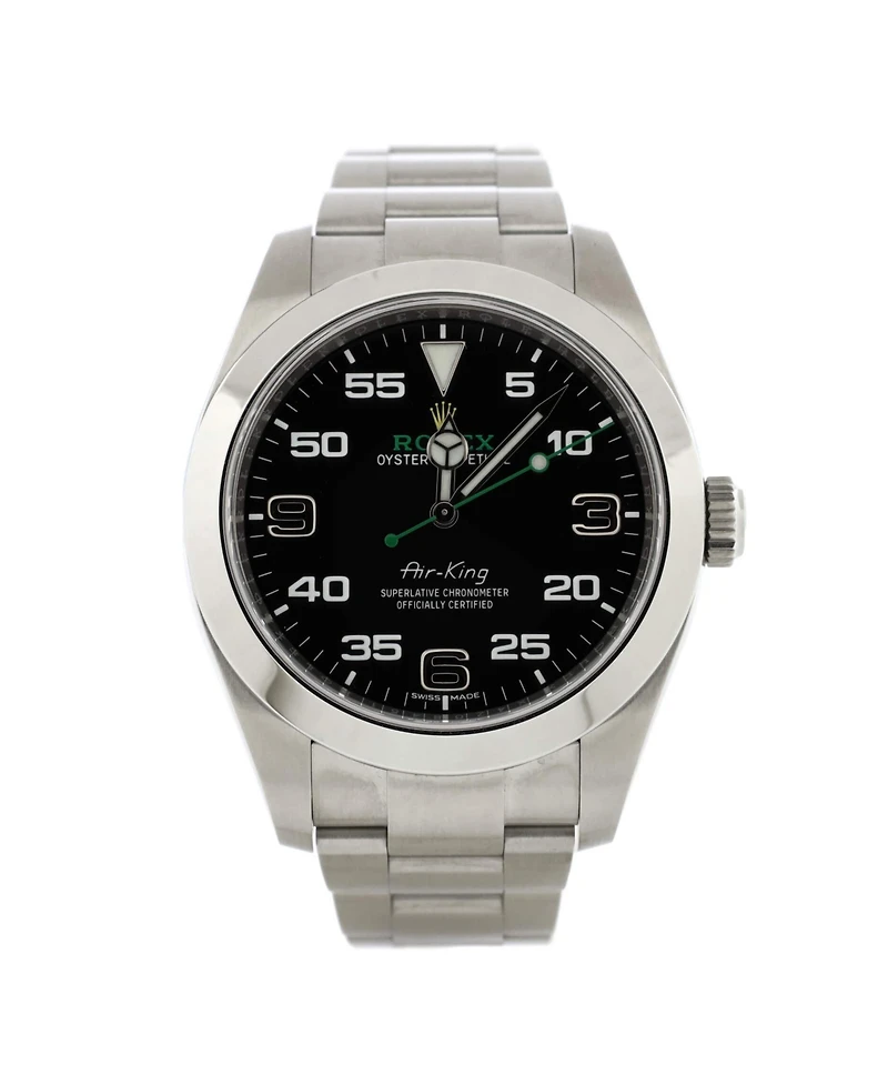Pre-Owned Rolex Oyster Perpetual Air King Chronometer Automatic Watch in Stainless Steel 40mm