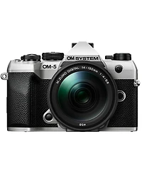 Om System Om-5 Mark Ii Mirrorless Camera, Silver with M.Zuiko Digital Ed 14-150mm f/4-5.6 Ii Lens