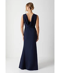 Coast Cowl Back Maxi Bridesmaid Dress