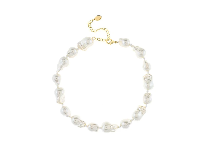 Baroque Shell Pearl Collar Necklace