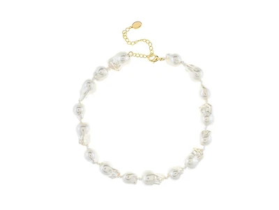 Baroque Shell Pearl Collar Necklace