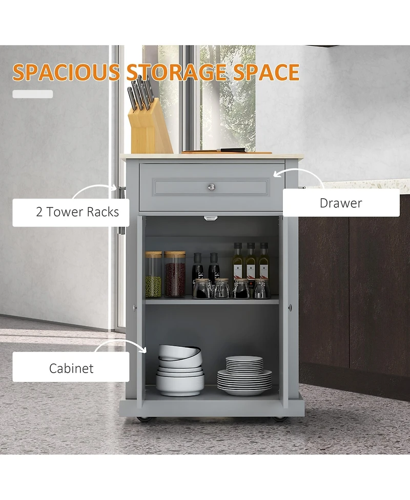 Slickblue Spacious Freestanding Kitchen Storage Cabinet with Adjustable Shelves for Pantry