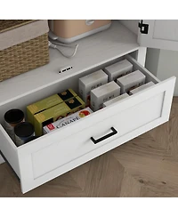 Slickblue Modern Kitchen Storage Cabinet Durable Design for Pantry and Cooking Essentials