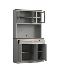 Slickblue Multi-Purpose Kitchen Storage Cabinet for Utensils, Appliances, and Pantry Items