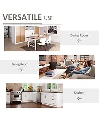 Slickblue Space-Saving Kitchen Storage Cabinet with Easy Access and Adjustable Shelf Design