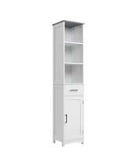 Space Saving Bathroom Storage Cabinet with Strong Design for Towels and Essentials
