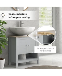 Slickblue Bathroom Storage Space Saver Cabinet with Durable Construction for Towels and Essentials