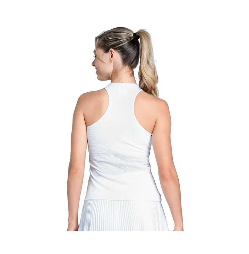 Lucky In Love Women's Retro Revival Tennis Tank with Bra