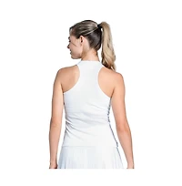 Lucky In Love Women's Retro Revival Tennis Tank with Bra