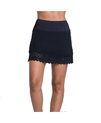 Lucky Love Laser Bloom Scallop 15.5 Inch Womens Golf Skort