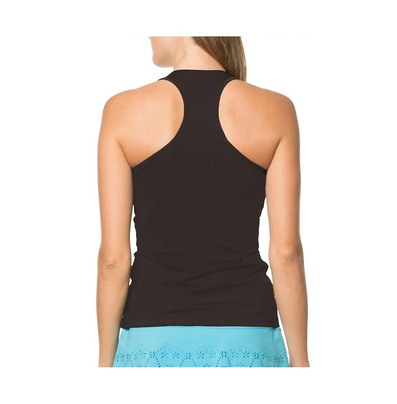 Lucky Love Women's V-Neck with Built-In Bra Tennis Tank