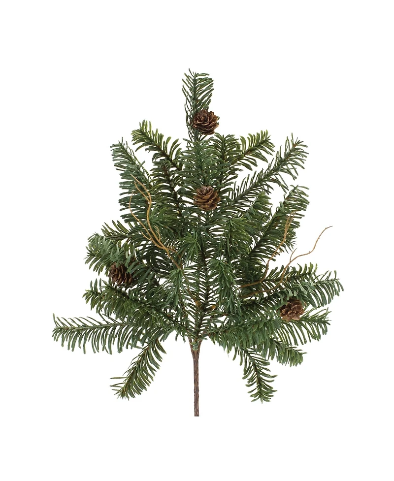 Set of 6 Realistic Artificial Pine Stems for Holiday Decorations