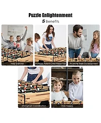 Gymax 48'' Foosball Table Home Soccer Game Table Christmas Families Party Recreation