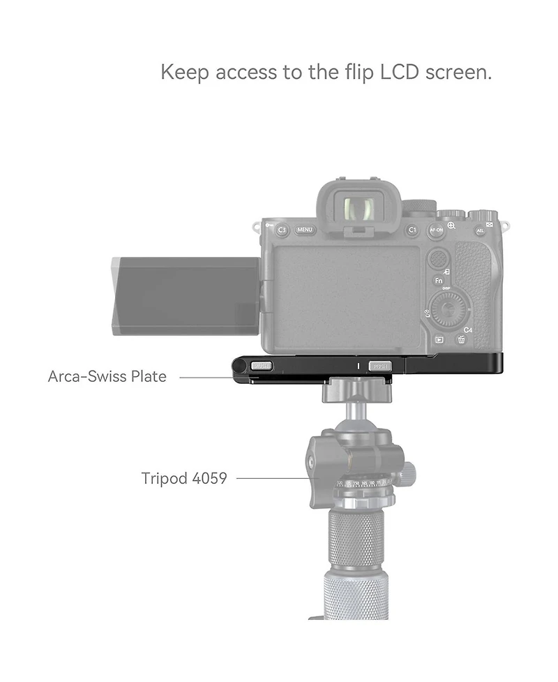 SmallRig Foldable L-Bracket for Sony Alpha 7R V/7 Iv/7S Iii Camera
