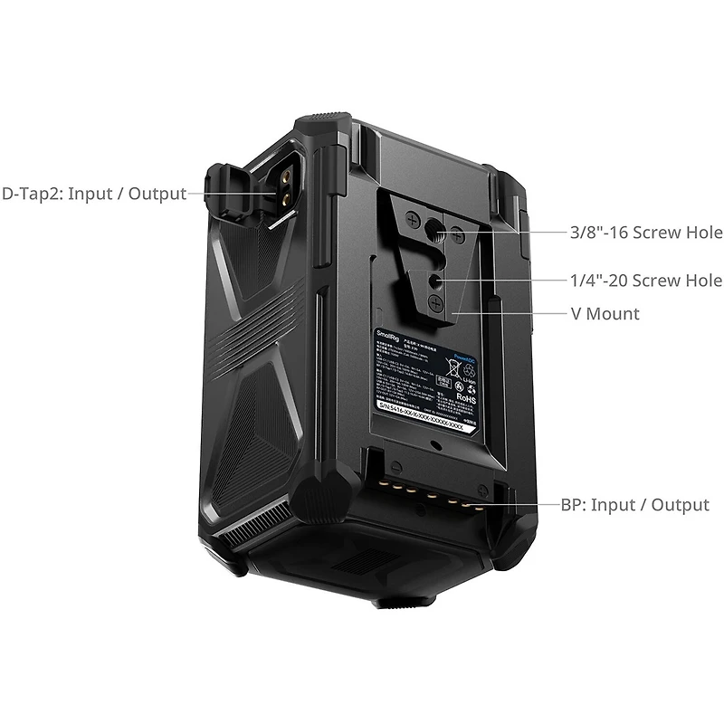 SmallRig X99 99Wh 14.54V 6800mAh X-Touch Smart Triple-Proof Li-Ion V-Mount Battery