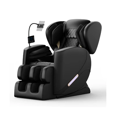 Maison Boucle Zero Gravity Massage Chair Recliner with Heat, Foot Roller & Air Compression, Full Body Massage for Home Relaxation-Maison Boucle
