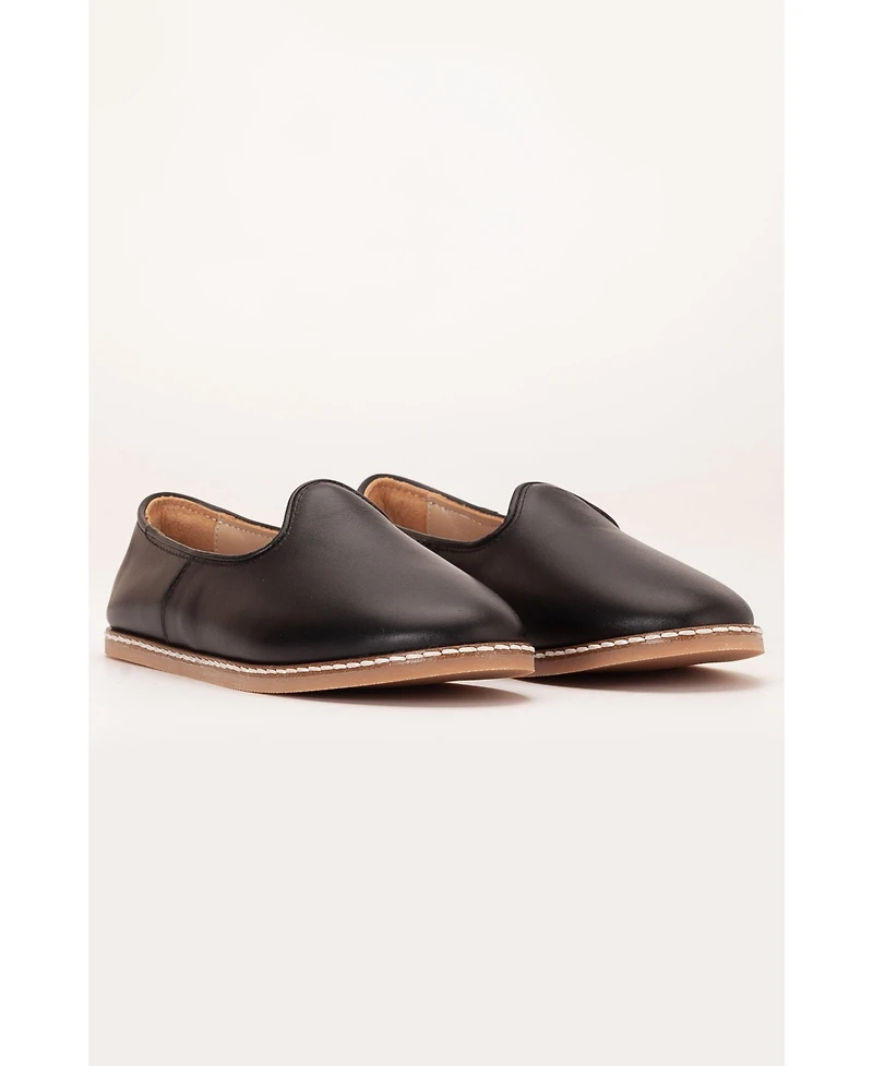 Epilogue Shoes Dalya Leather Slip On Flats (Women)