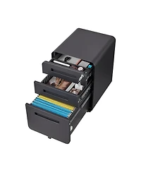 3 Drawer Mobile File Cabinet Under Desk Office Versatile Storage Cabinet for Legal/Letter/A4 Files