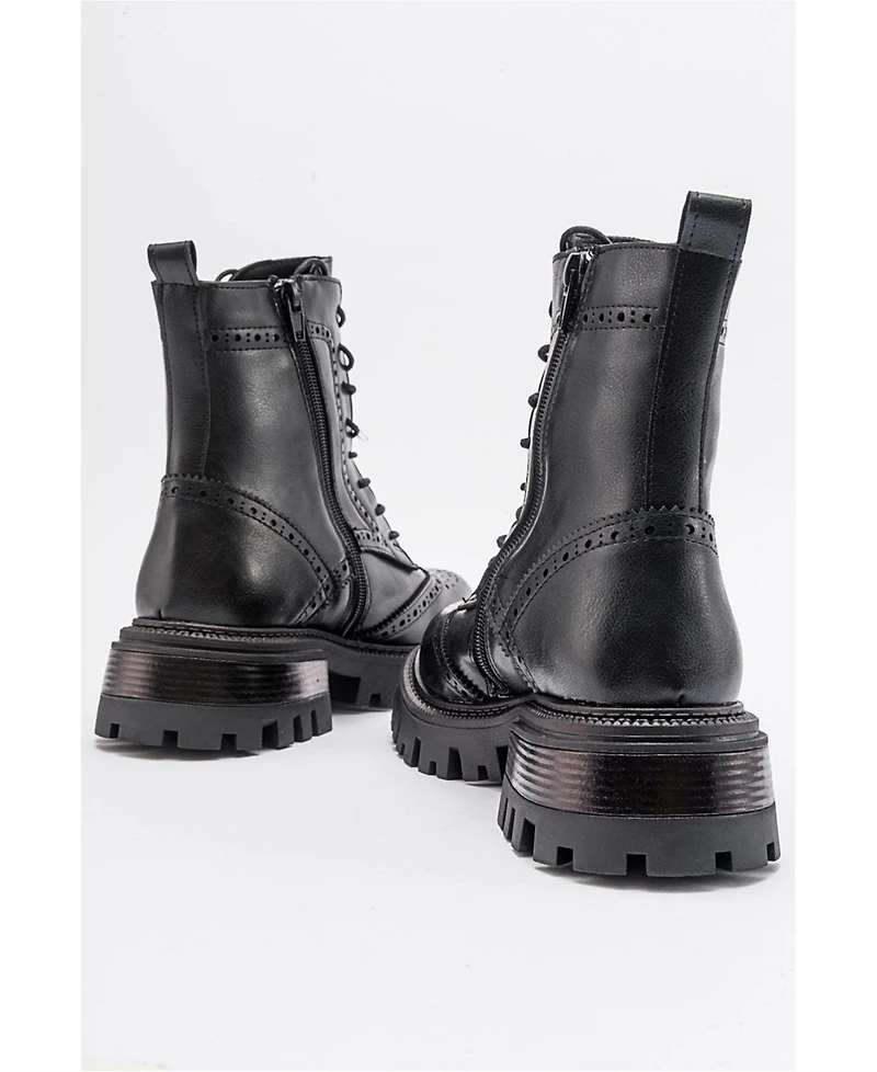 Prologue Shoes Coralo Lace-Up Combat Boot (Women)