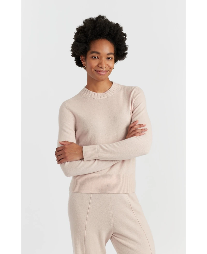 Chinti & Parker Women's Wool Cashmere Cropped Sporty Sweater