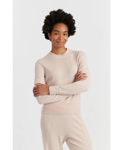 Chinti & Parker Women's Wool Cashmere Cropped Sporty Sweater