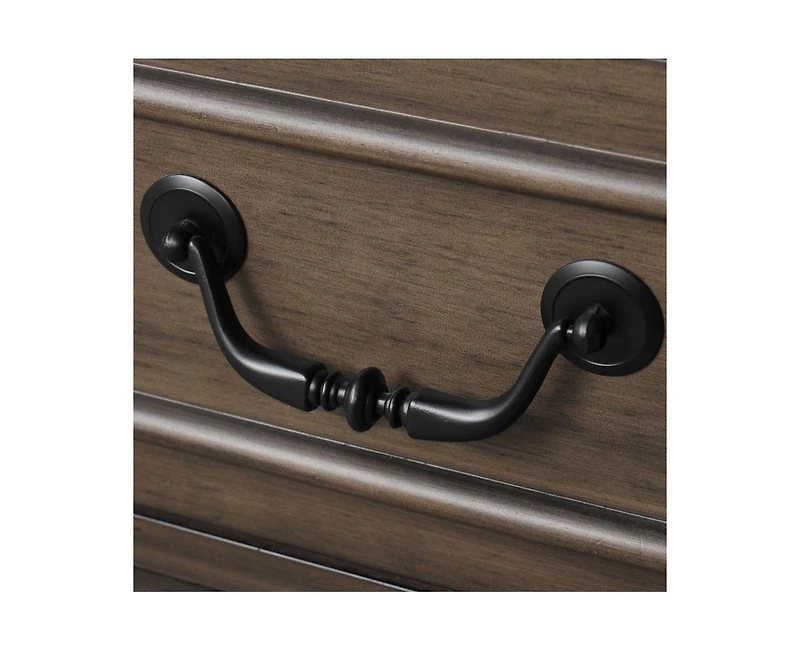 Casainc Dark Walnut Storage Cabinet