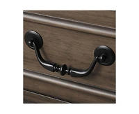 Casainc Dark Walnut Storage Cabinet