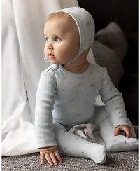 MeMoi 3 Piece Baby Boys "Clouds of Happiness" Cotton Rich Footie Set