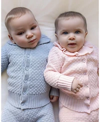 MeMoi Baby 2 Piece Boys 100% Cotton Knit Cardigan Set