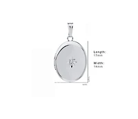 Drs, Inc 925 Sterling Silver 14mm Polished Locket for Women