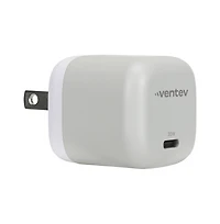 Ventev 30W Ultrafast Usb C Universal GaN Mini Wall Charger-White