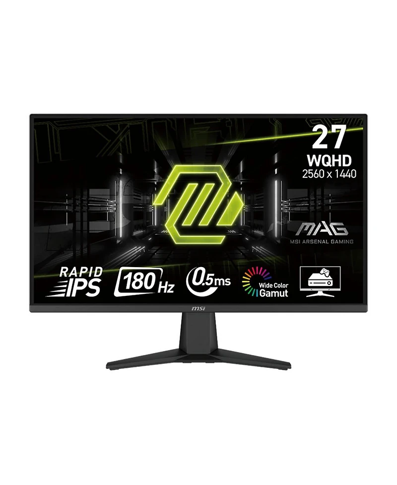 Msi Mag 275QF 27" 16:9 Wqhd 180Hz Ips Led Hdr Gaming Monitor, Metallic Black