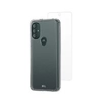 Case-Mate Protection Pack Tough Case and Glass Screen Protector for Motorola Moto G Power (2022)