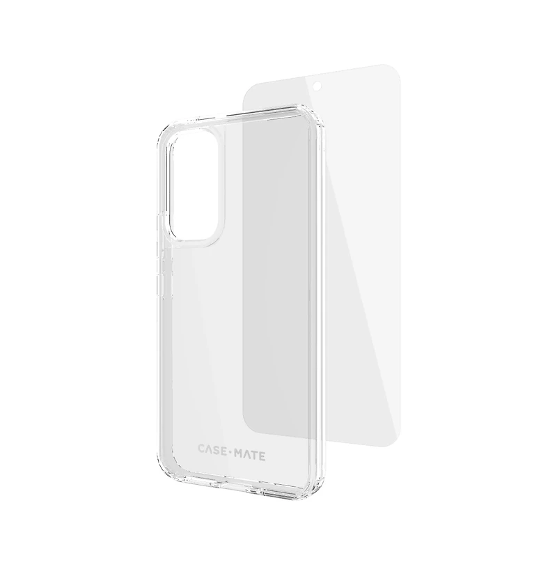 Case-Mate Protection Pack Tough Case and Glass Screen Protector for Samsung Galaxy A54 5G-Clear
