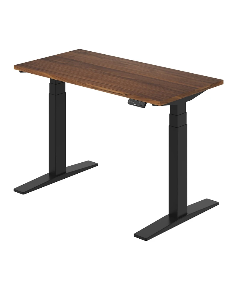 Flexispot E7-commercial W Electric Adjustable Standing Desk, Black Walnut Top