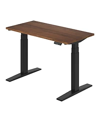 Flexispot E7-commercial W Electric Adjustable Standing Desk, Black Walnut Top
