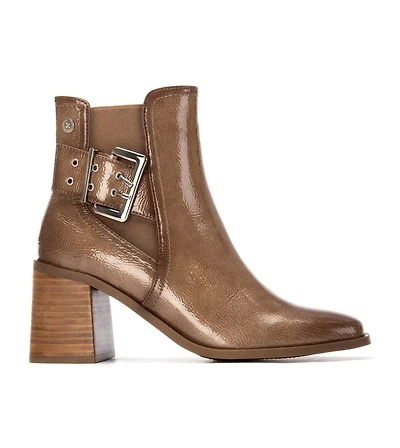 Xti Women's Heeled Patent Leather Chelsea Booties By
