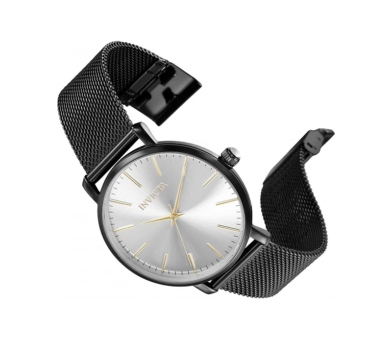 Invicta Women's Angel Quartz 3 Hand Silver Dial Watch