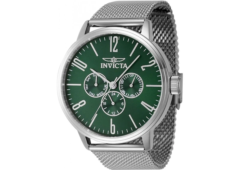 Invicta Men's 47120 Specialty Quartz Chronograph Green Dial Watch
