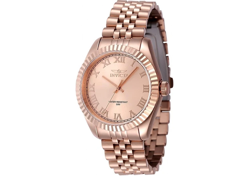 Invicta Women's 47419 Specialty Quartz 3 Hand Rose Gold Dial Watch