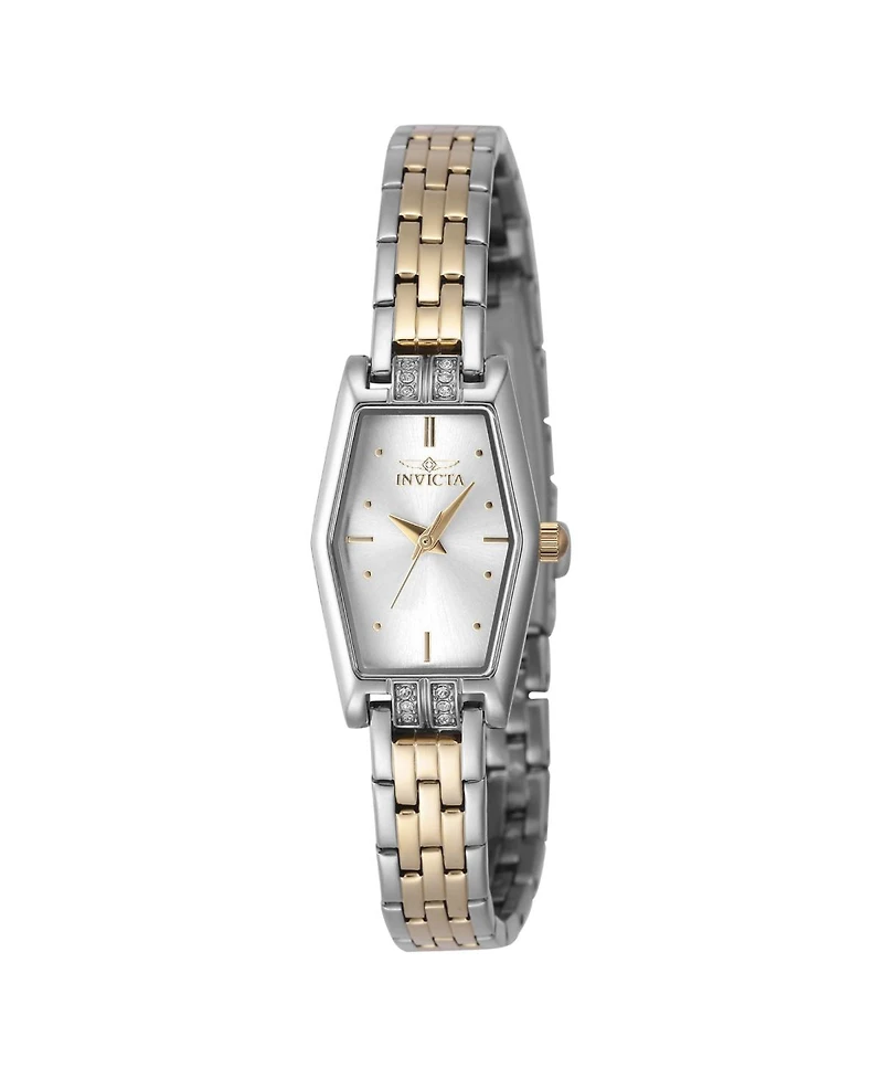 Invicta Women's 48132 Angel Quartz 3 Hand Silver Dial Watch