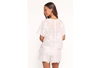 Petal and Pup Women's Tanis Embroidered Top - White