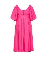 City Chic Plus Shae V Neck Dress