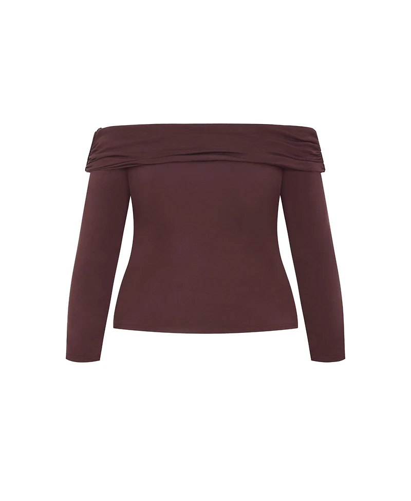 City Chic Women's Plus Jojo Knit Top