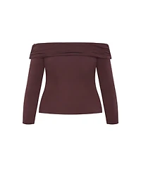 City Chic Women's Plus Jojo Knit Top