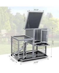 Streamdale Detachable Rabbit Hutch with Removable Tray